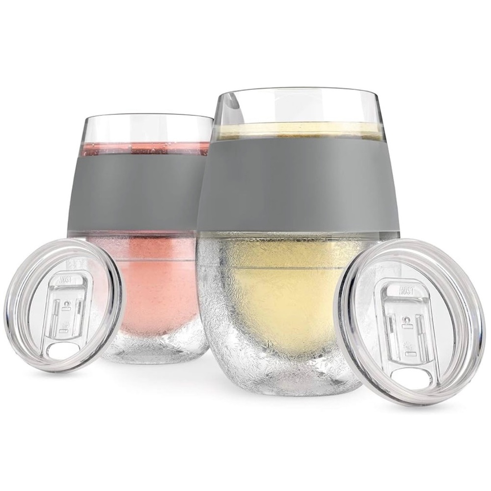 Host Freeze Travel Wine Tumbler with Lid (Two Pack)